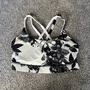 Floral sports bra